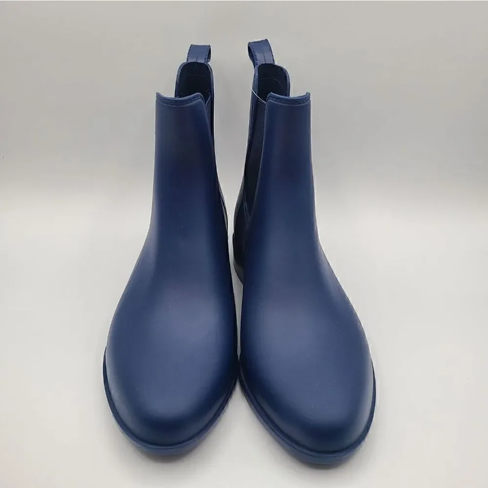 Blue Chelsea Rain Boots Women's Size 7